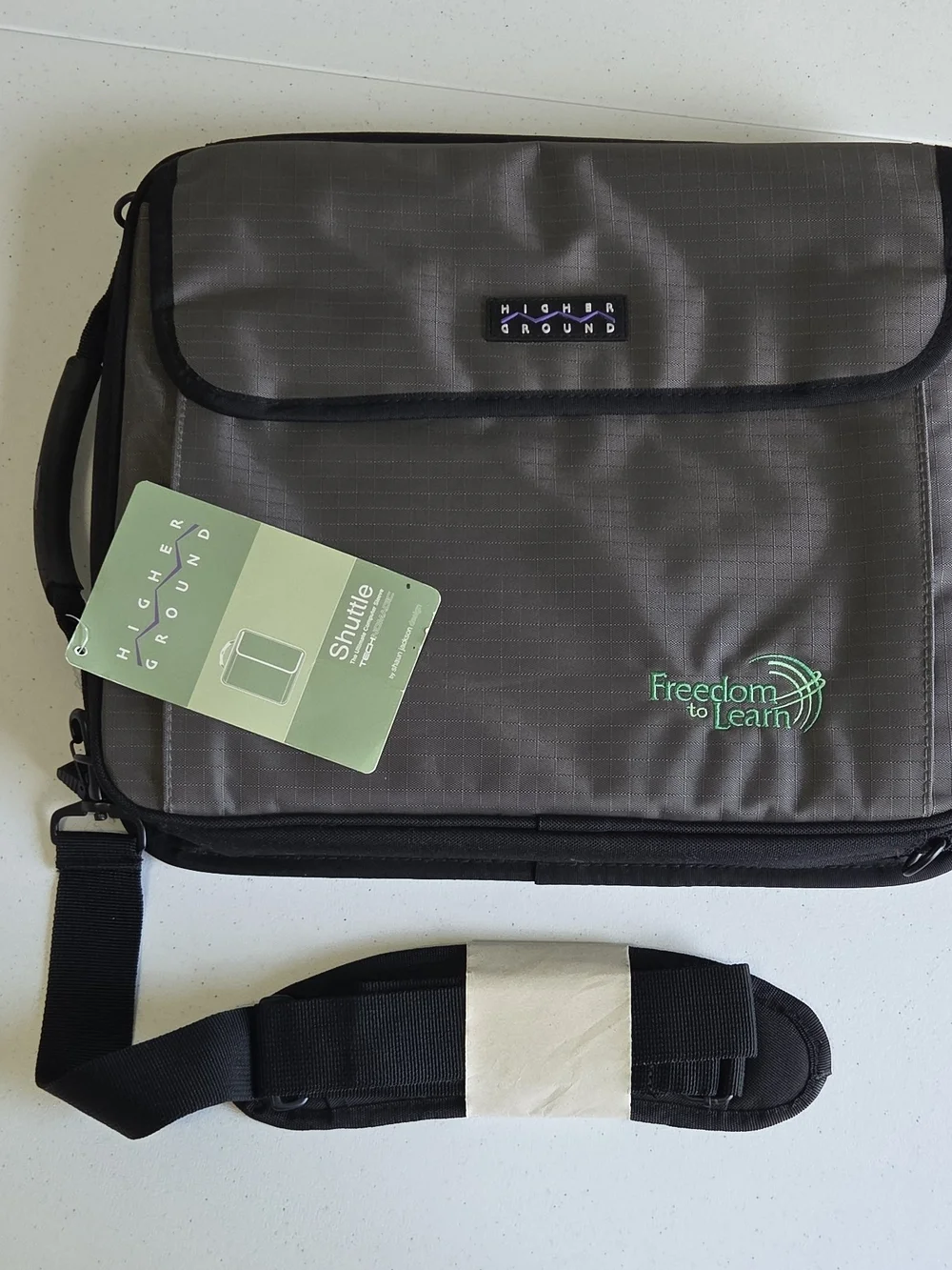 Black Gray Shuttle Laptop Shoulder Strap Or Backpack Cooldeck Surface 15